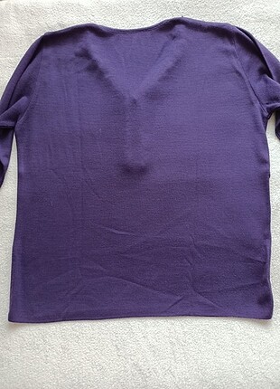 xl Beden Mor Triko Bluz