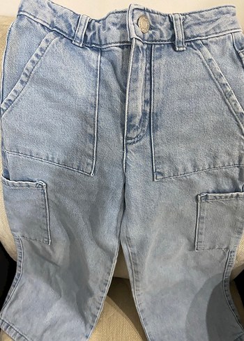 LCW Kids Kız Çocuk Geniş Paça Jean Pantolon - Görsel 9