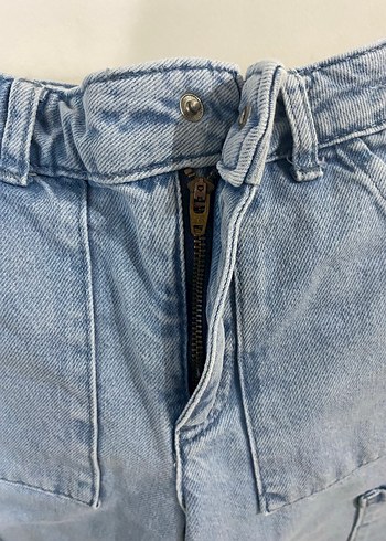 LCW Kids Kız Çocuk Geniş Paça Jean Pantolon - Görsel 7