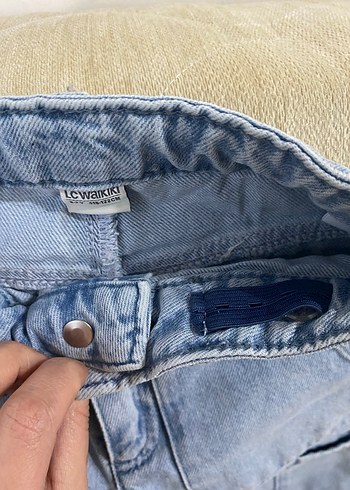 LCW Kids Kız Çocuk Geniş Paça Jean Pantolon - Görsel 10