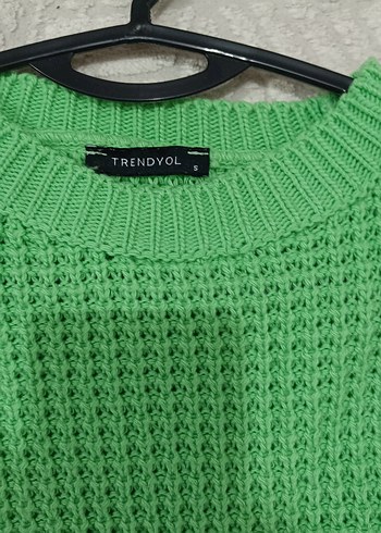 Yeşil Örgü Kadın Triko - Görsel 2