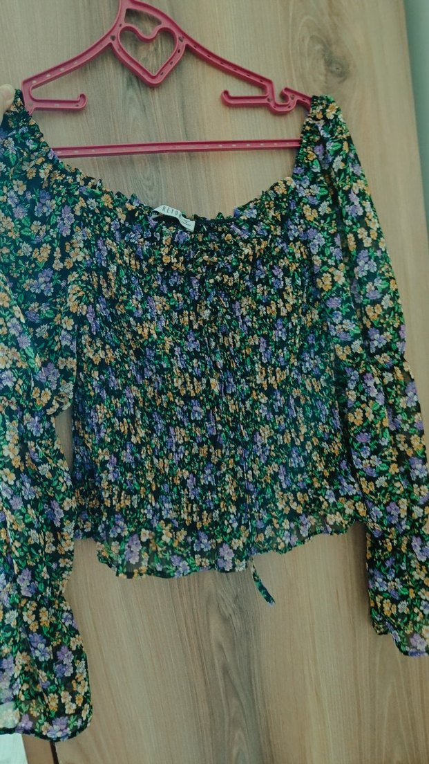 Bohem Tarz Çok Renkli Uzun Bluz - Görsel 2