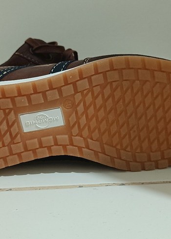 Erkek Çocuk Kahverengi Deri Bağcıklı Spor Ayakkabı 40 numara - Görsel 3