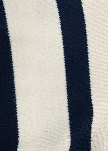 Çizgili Yünlü Kadın Triko Kazak - Görsel 2