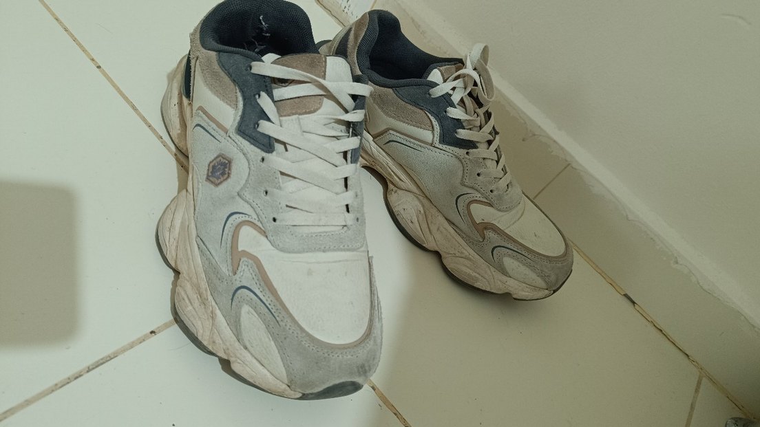 Bej Yılan Desenli Platform Spor Ayakkabı - Görsel 4