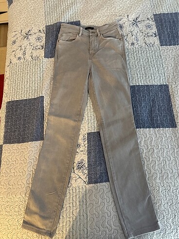 Massimo Dutti Gri Kot Pantolon s