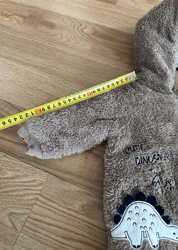 Kahverengi Bebek Peluş Tulum Kapüşonlu - Görsel 8