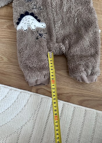Kahverengi Bebek Peluş Tulum Kapüşonlu - Görsel 5
