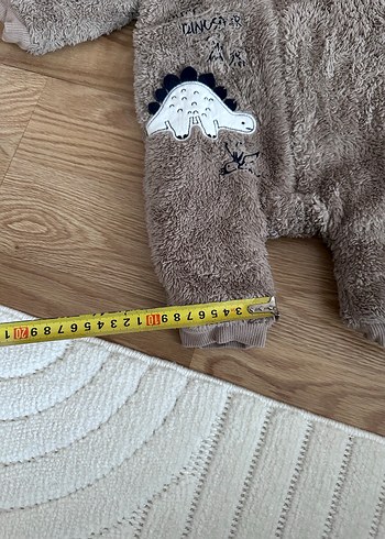 Kahverengi Bebek Peluş Tulum Kapüşonlu - Görsel 4