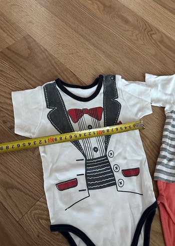 Düğmeli Bebek Erkek Kısa Kollu Body - Görsel 6