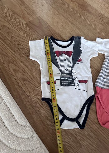 Düğmeli Bebek Erkek Kısa Kollu Body - Görsel 4