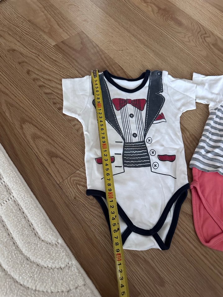 Düğmeli Bebek Erkek Kısa Kollu Body - Görsel 4