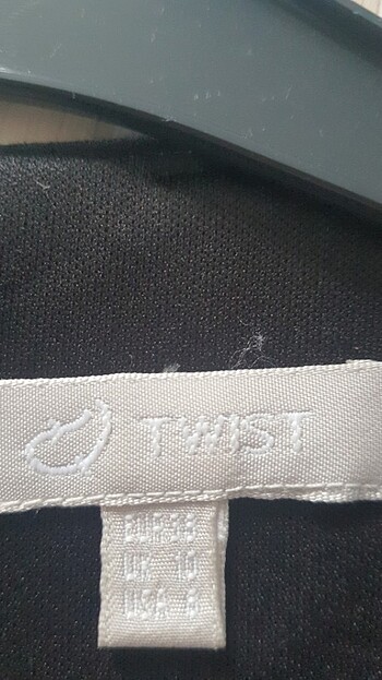 38 Beden siyah Renk Twist elbise 