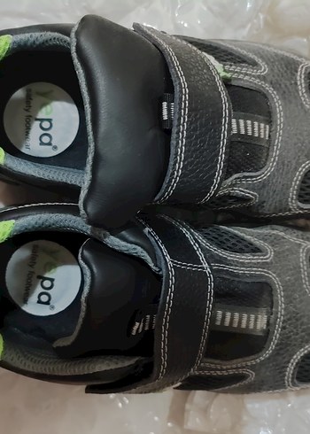 çelik burun İş inşaat ayakkabısı Gri Cırt Cırtlı Outdoor - Görsel 2