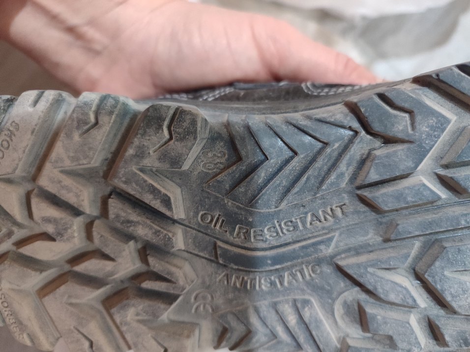 çelik burun İş inşaat ayakkabısı Gri Cırt Cırtlı Outdoor - Görsel 3