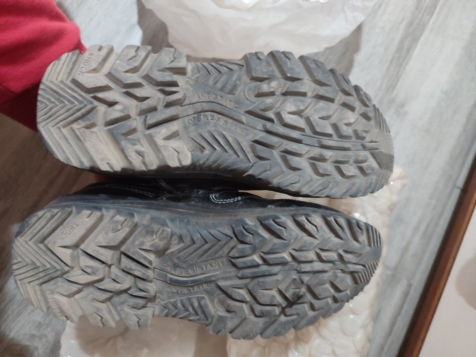 çelik burun İş inşaat ayakkabısı Gri Cırt Cırtlı Outdoor - Görsel 4