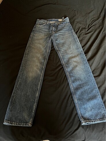 s Beden mavi Renk Zara orta bel straight jean
