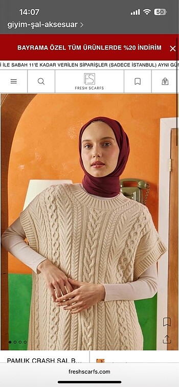  Beden Fresh Scarfs Pamuk Crash Şal bordo