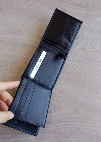 Siyah Deri Erkek Cüzdanı - Görsel 6