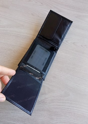 Siyah Deri Erkek Cüzdanı - Görsel 5
