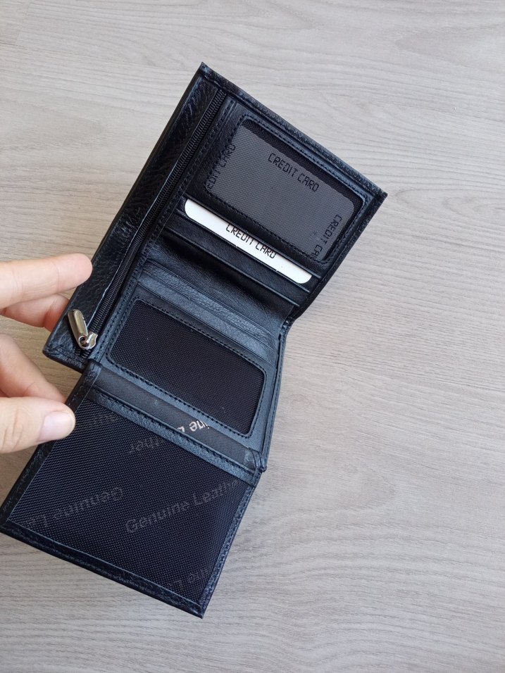 Siyah Deri Erkek Cüzdanı - Görsel 5