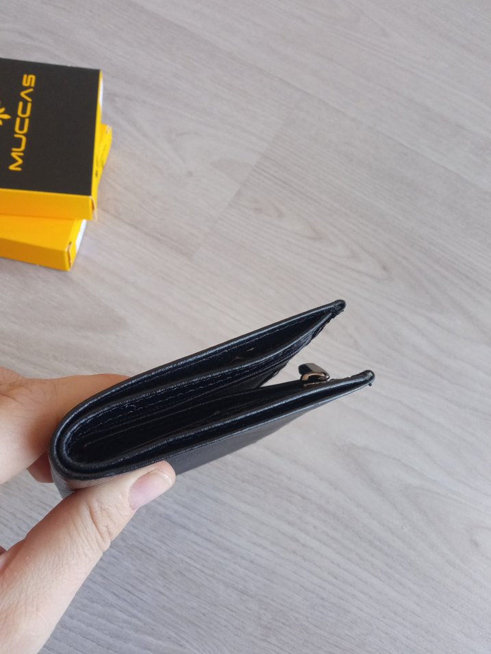 Siyah Deri Erkek Cüzdanı - Görsel 2