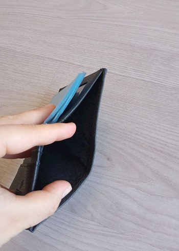 Siyah Minimalist Erkek Cüzdanı - Görsel 5