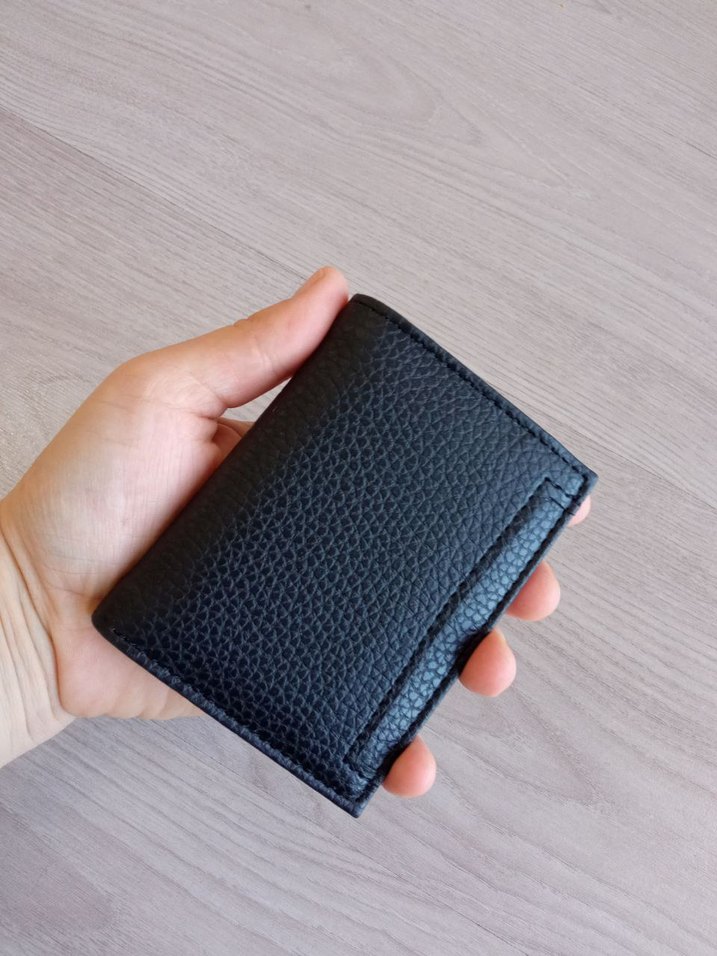 Siyah Minimalist Erkek Cüzdanı - Görsel 2