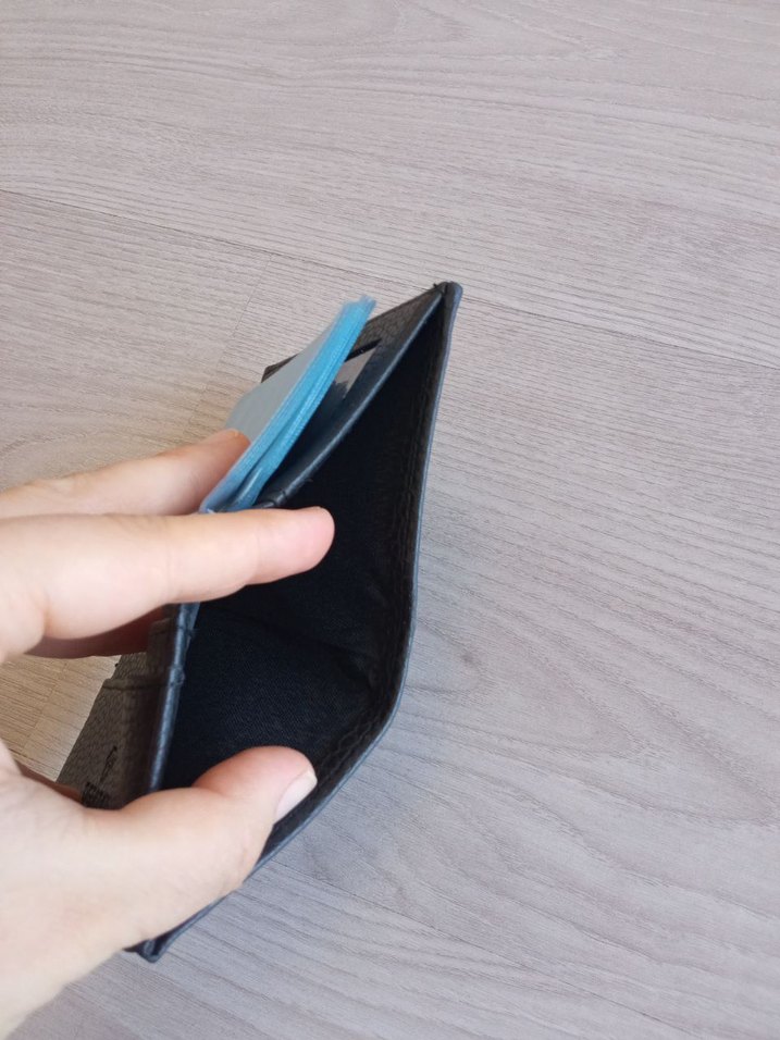 Siyah Minimalist Erkek Cüzdanı - Görsel 5