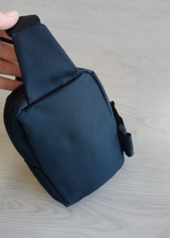 Siyah Fermuarlı Erkek Omuz Çantası - Görsel 4