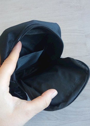 Siyah Fermuarlı Erkek Omuz Çantası - Görsel 3