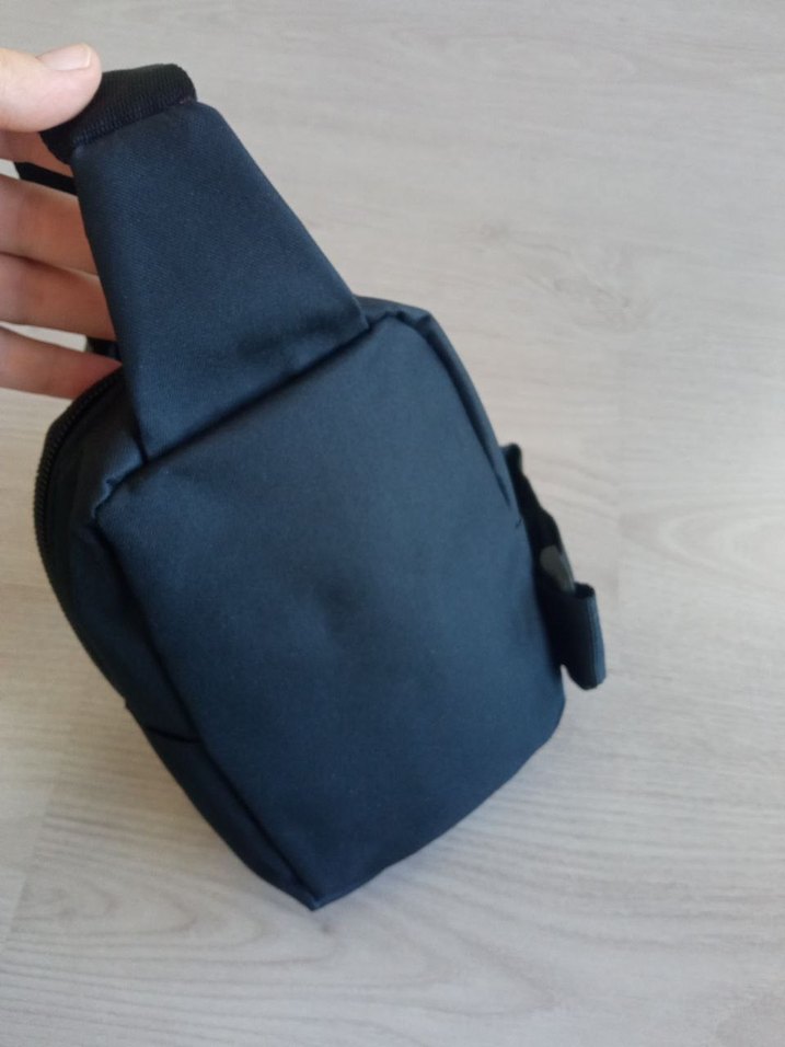 Siyah Fermuarlı Erkek Omuz Çantası - Görsel 4