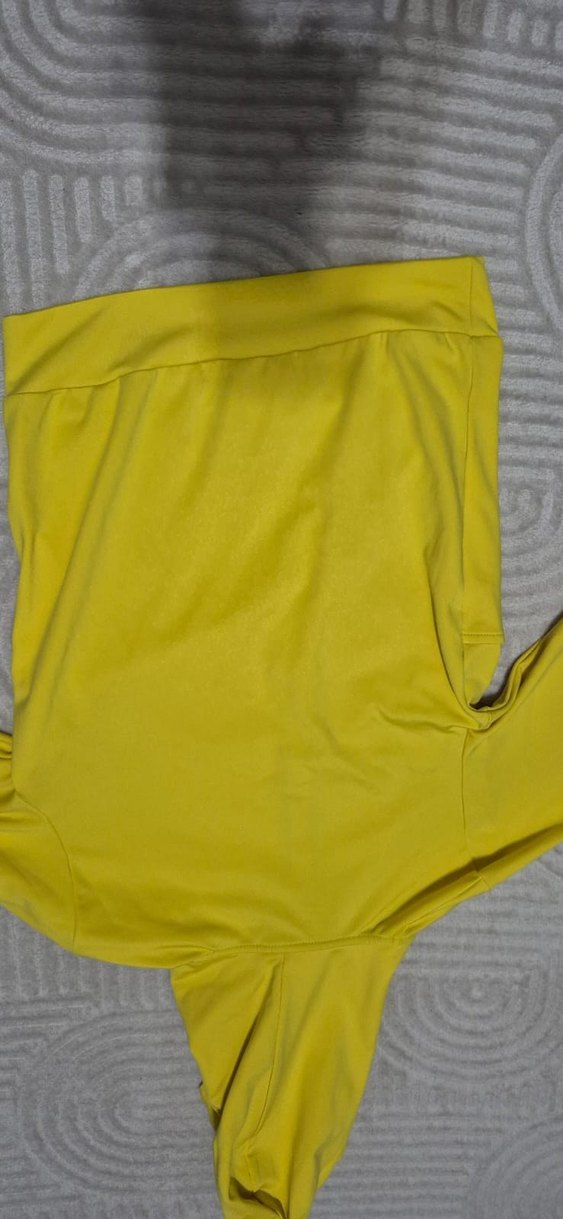 Sarı Valentino Kapüşonlu Fermuarlı Sweatshirt - Görsel 3