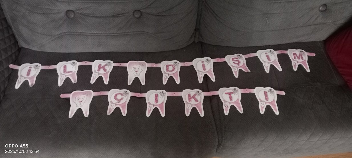 Pembe Renkli ilk dişim çıktı konsepti - Görsel 2