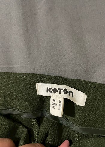 Koton koton haki slim fit kumaş pantolon