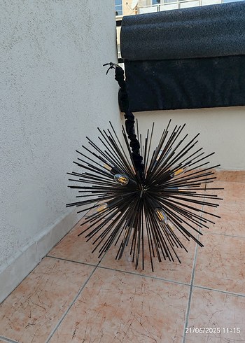Vivense Siyah Modern Dekoratif tavan Lambası