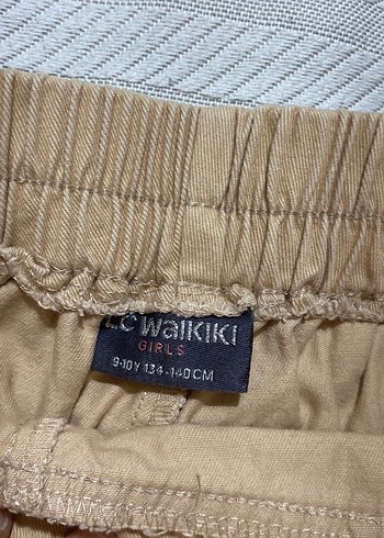 10 Yaş Beden camel Renk Bej Pamuklu Kız şort etek