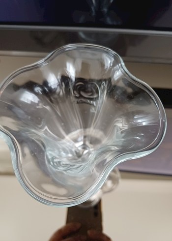 Şeffaf Beyaz Cam dondurmalık - Görsel 2