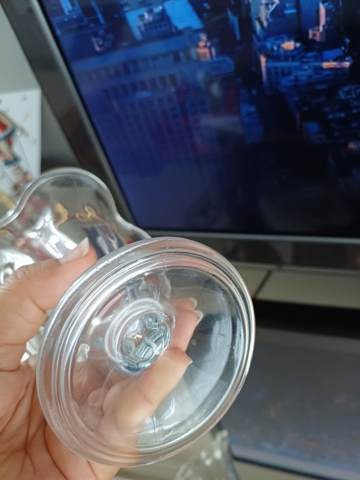 Şeffaf Beyaz Cam dondurmalık - Görsel 3