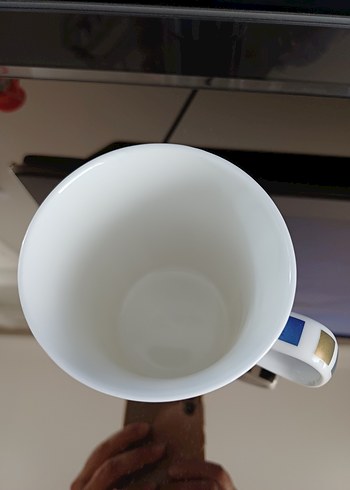 Çok Renkli Çizgili Seramik Kupa - Görsel 2