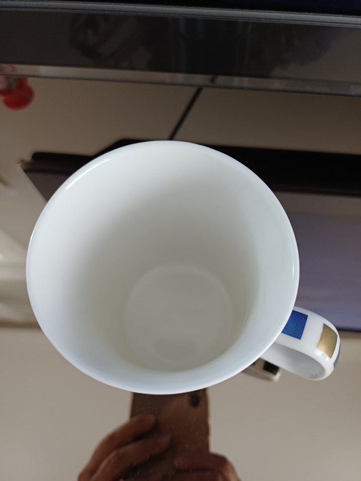 Çok Renkli Çizgili Seramik Kupa - Görsel 2