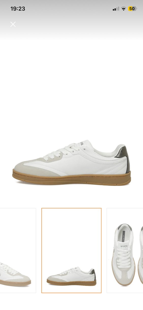 U.S Polo Assn. Beyaz Sneaker - Görsel 3