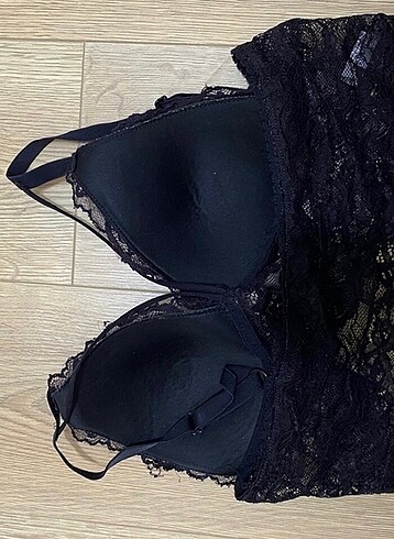 Pembe Saten Şortlu Bralet Takım - Görsel 3