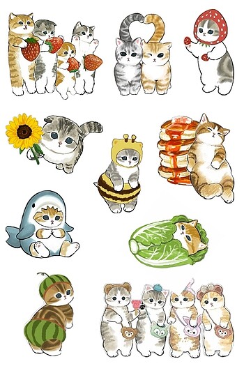 Kedi set sticker
