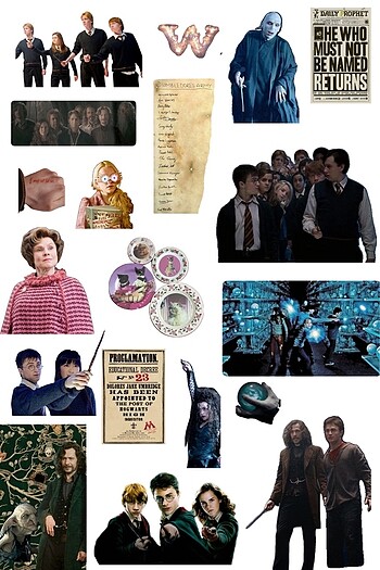 Harry potter journal sticker set