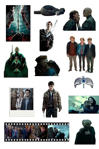 Harry potter journal sticker - Görsel 2