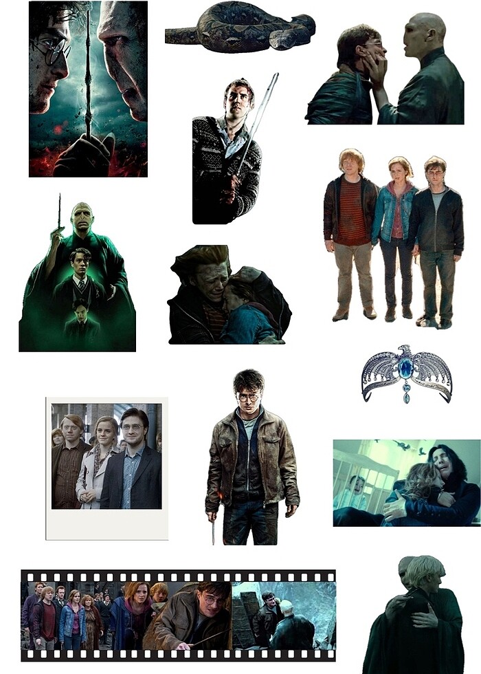 Harry potter journal sticker - Görsel 2