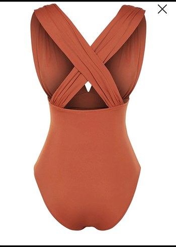 Turuncu Strappy Kadın Mayo - Görsel 2