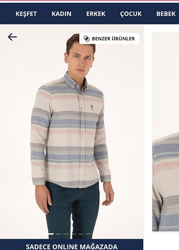 U.S. Polo Assn. Erkek Pamuk Gömlek ORİJİNAL - Görsel 8