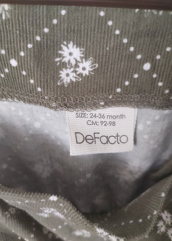 24-36 Ay Beden haki Renk Defacto Çocuk Elbise